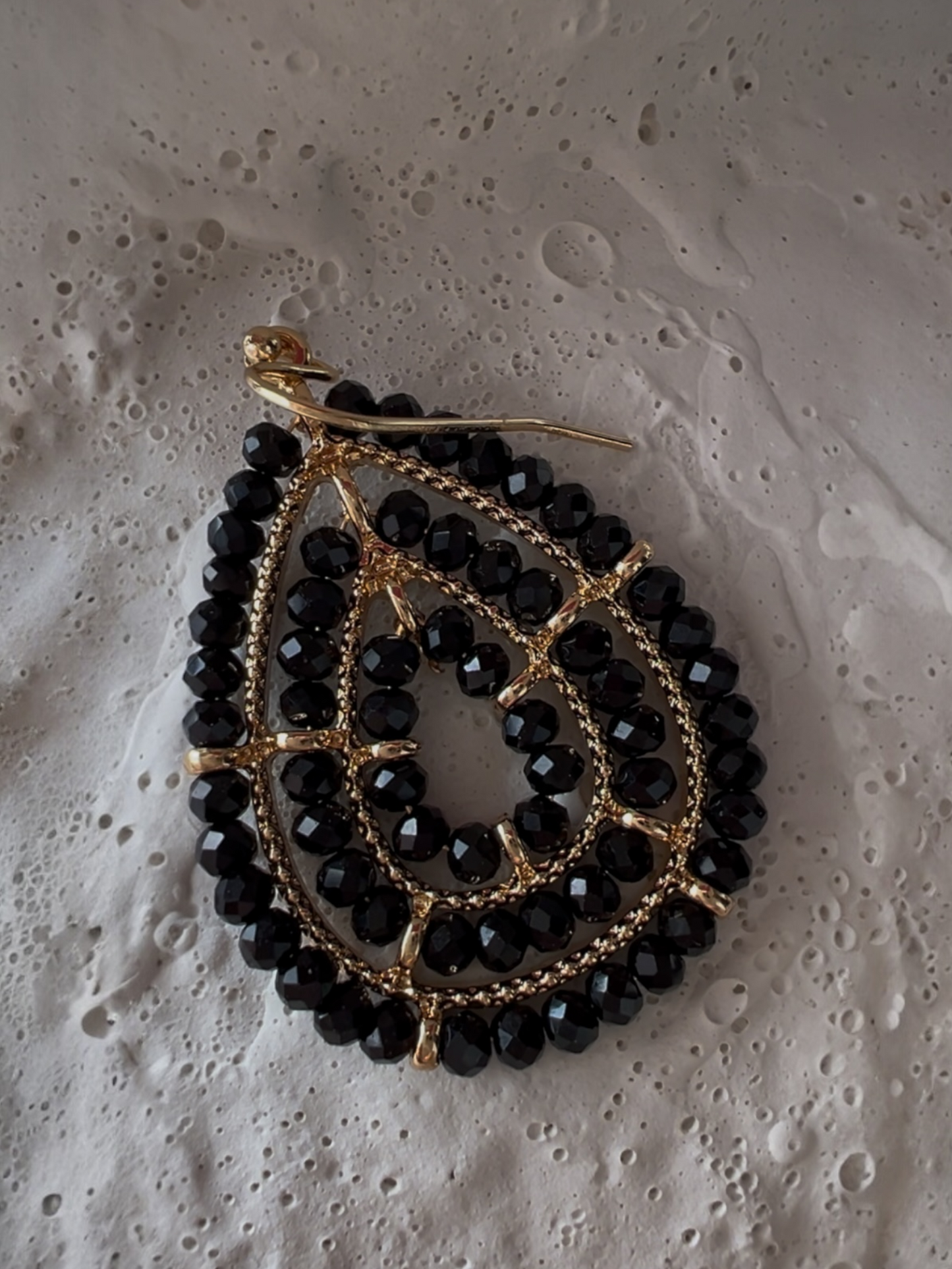 Σκουλαρίκια Black Elegance