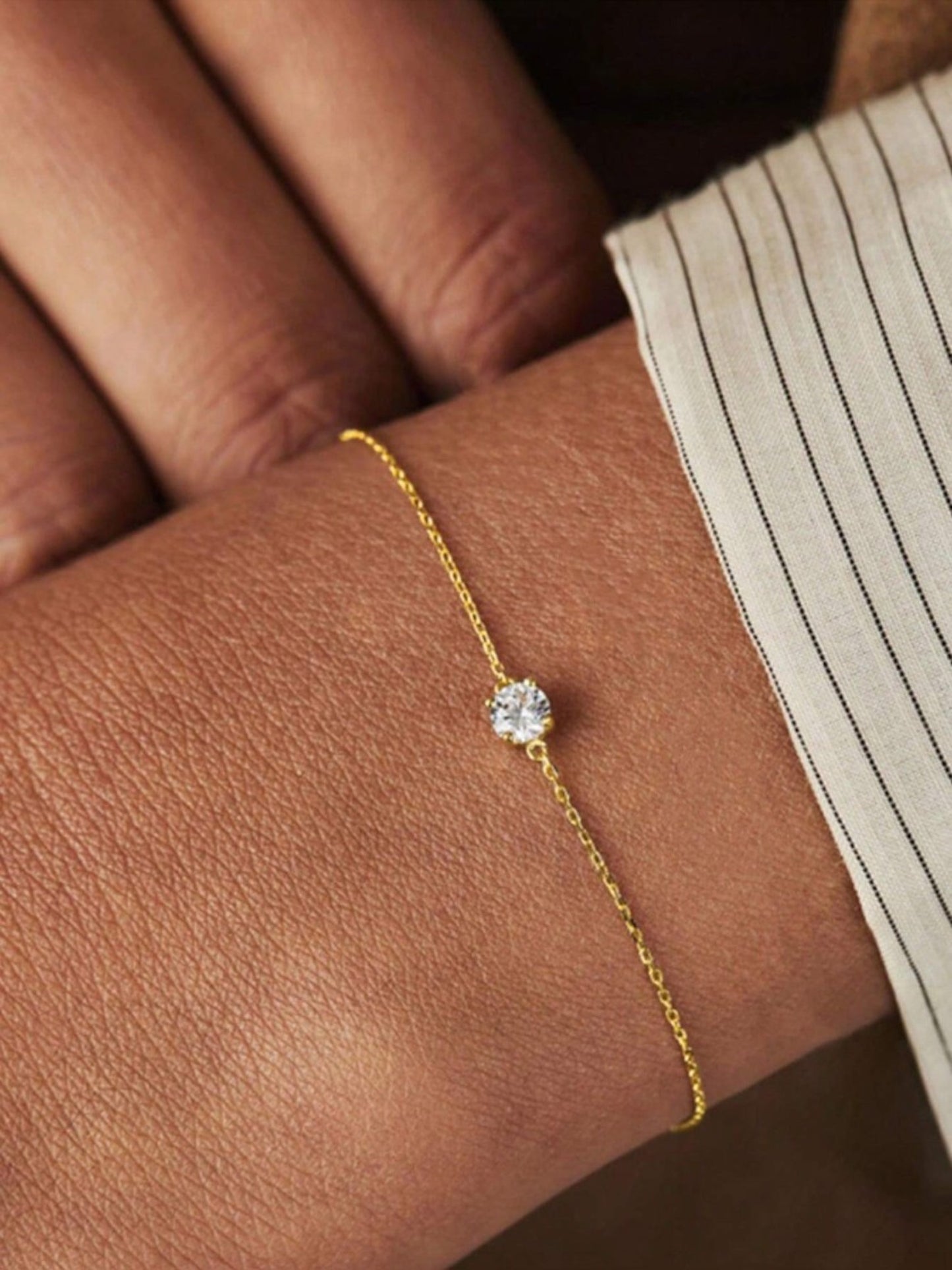 Ασημένιο Βραχιόλι 925 με Ζιργκόν