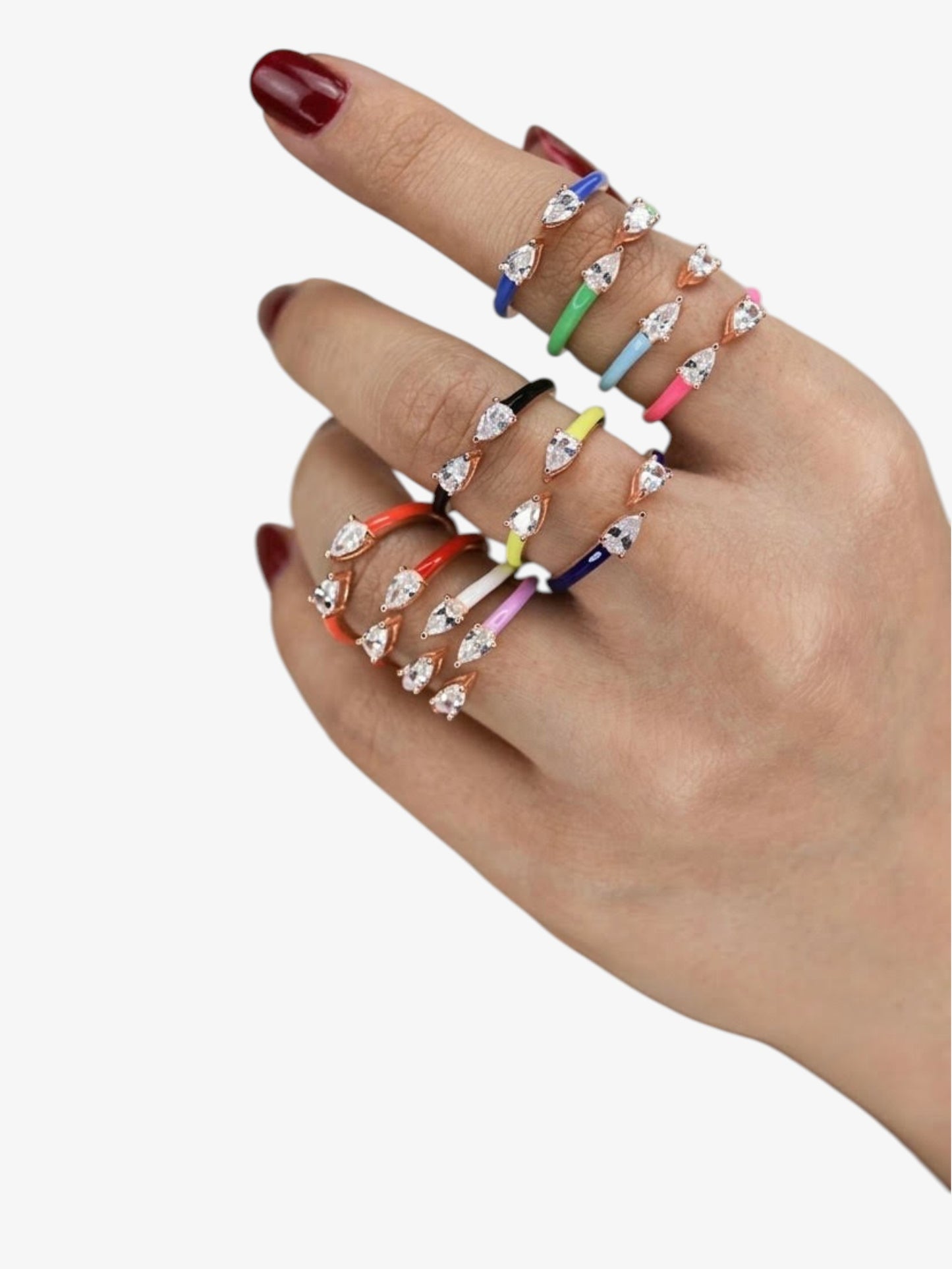 Rainbow Glow Rings