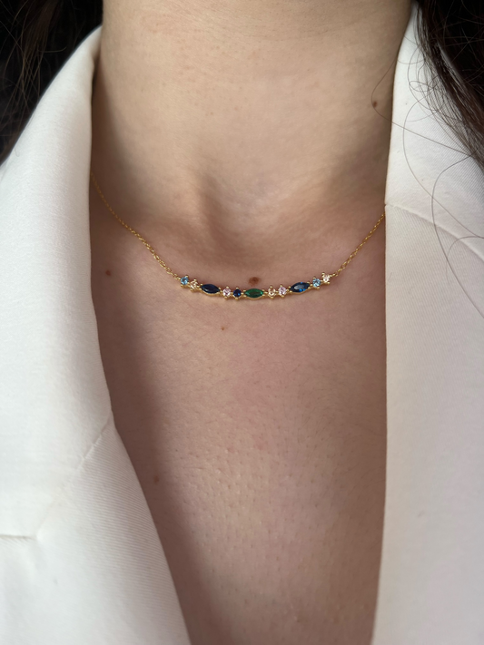Silver Multicolor Necklace