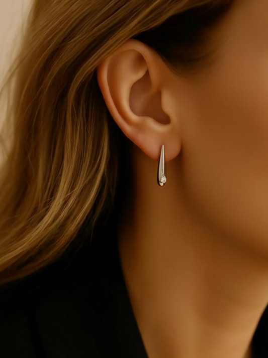 Ασημένιο Σκουλαρίκι Drop of Light