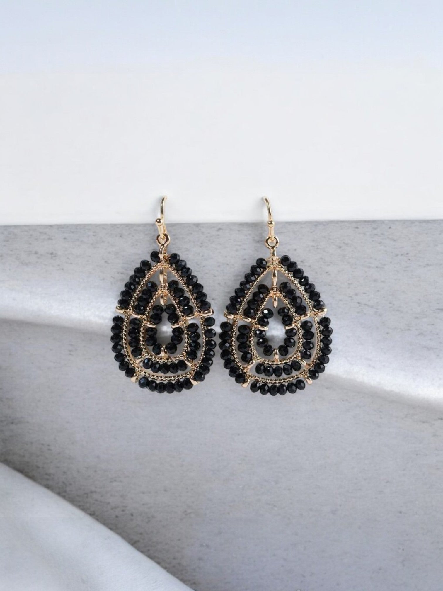 Σκουλαρίκια Black Elegance