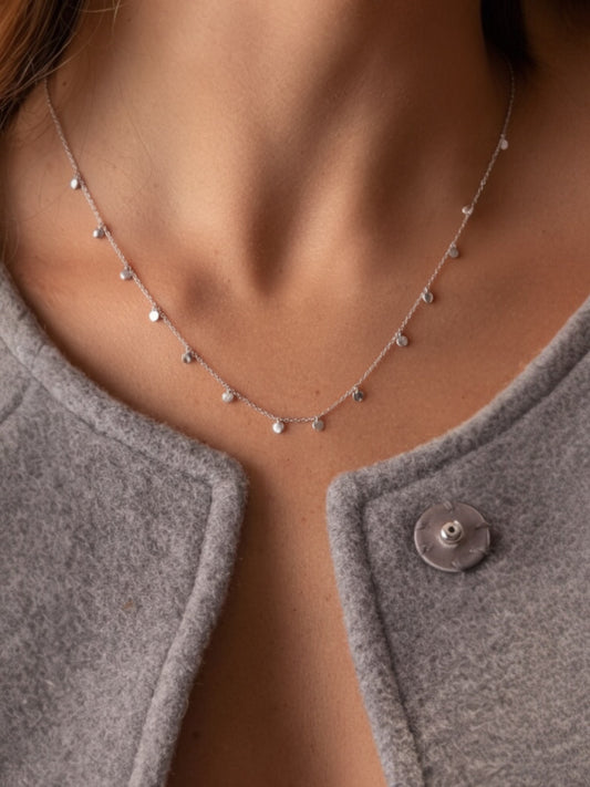 Ασημένιο Κολιέ Grey Glow