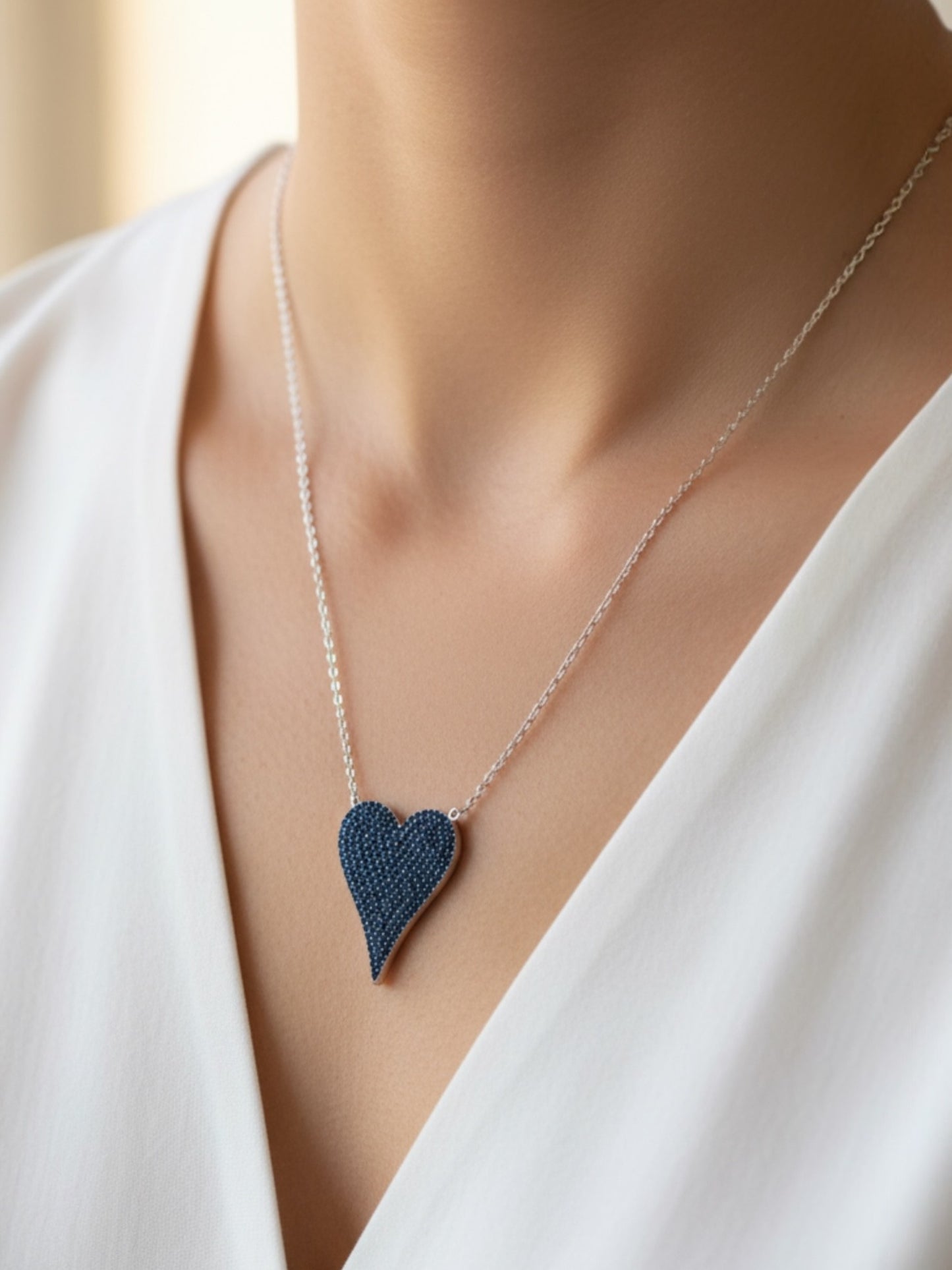 Ασημένιο Κολιέ Purple Heart