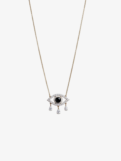 Ασημένιο Κολιέ Eye