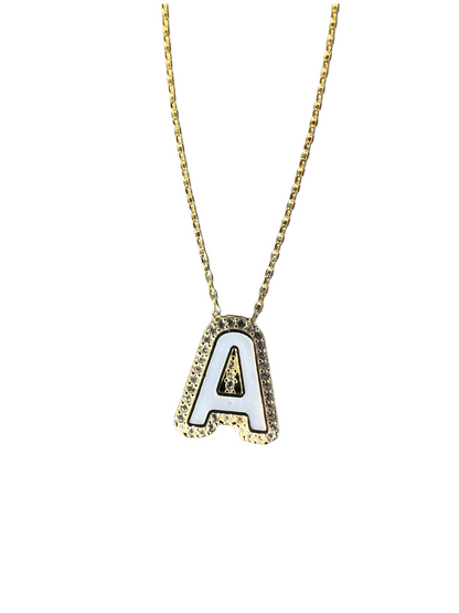 Ασημένιο Κολιέ Μονόγραμμα