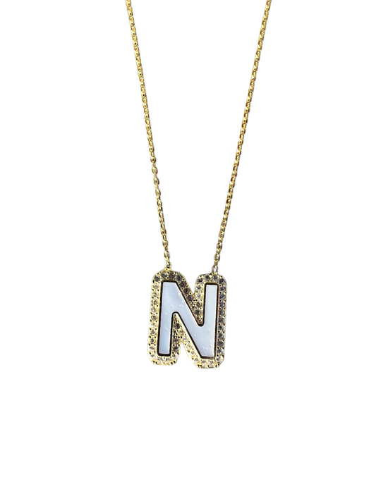 Ασημένιο Κολιέ Μονόγραμμα