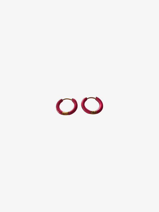 Mini Hoops Fuchsia