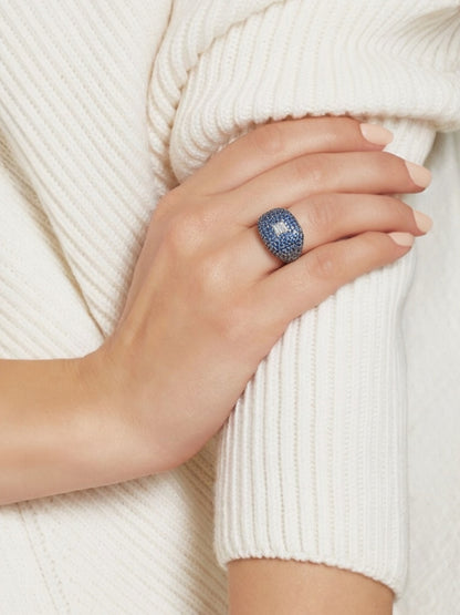 Ασημένιο Δαχτυλίδι Blue Mirage