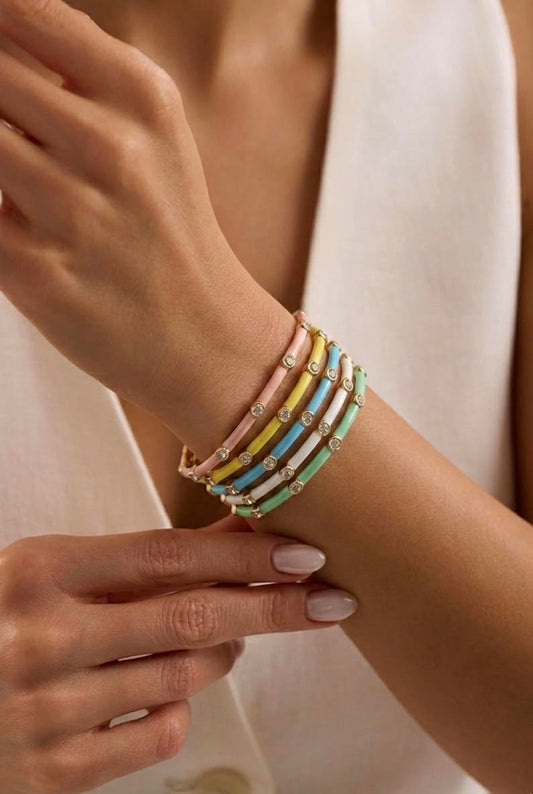 Pastel Enamel Bangle